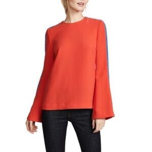 GALVAN London pom Sleeve Misti Blouse